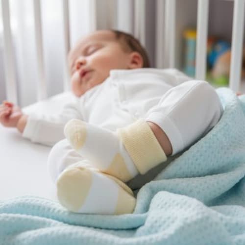 chaussette pour bebe antidérapante douce couleur jaune