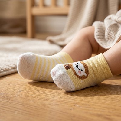 chaussettes bebe animaux adorables lionceau
