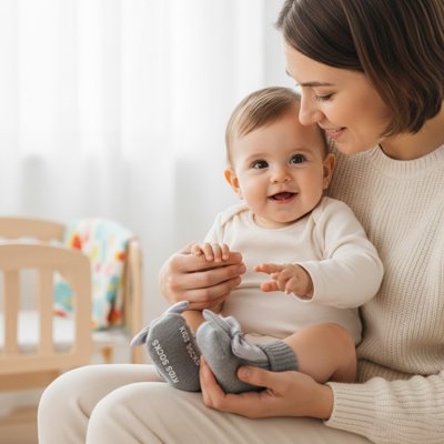 chaussettes bébé fille coquettes grises