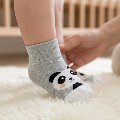 chaussettes bebe motifs animaliers panda