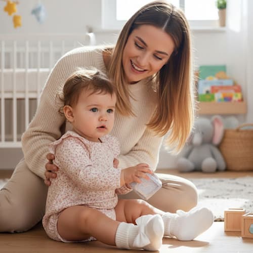 chaussettes bébé fille boucles coquette couleur blanc