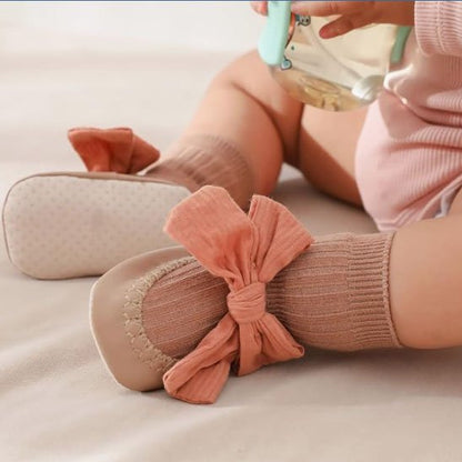 chausson bebe fille 2 en 1 élégant kaki
