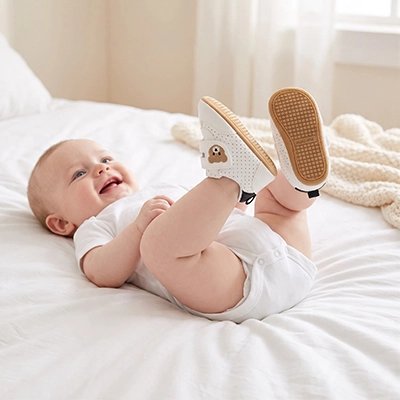chaussure bebe premier pas ourson respirant noire