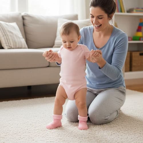 chaussure souple bebe enveloppante couleur rose