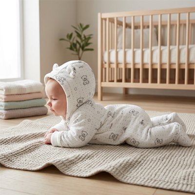 combinaison pour bebe enveloppante ourson