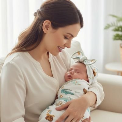 Lange d'emmaillotage bébé boucle d'or animaux