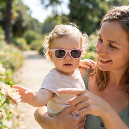 lunettes de soleil bebe protekto rose