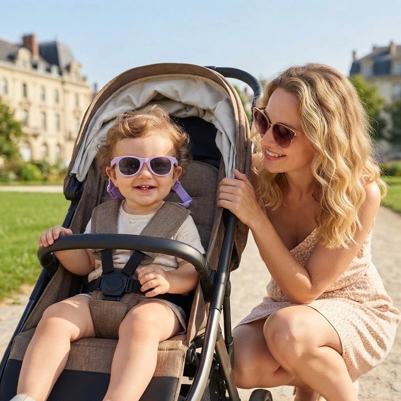 lunettes de soleil bebe protekto violet
