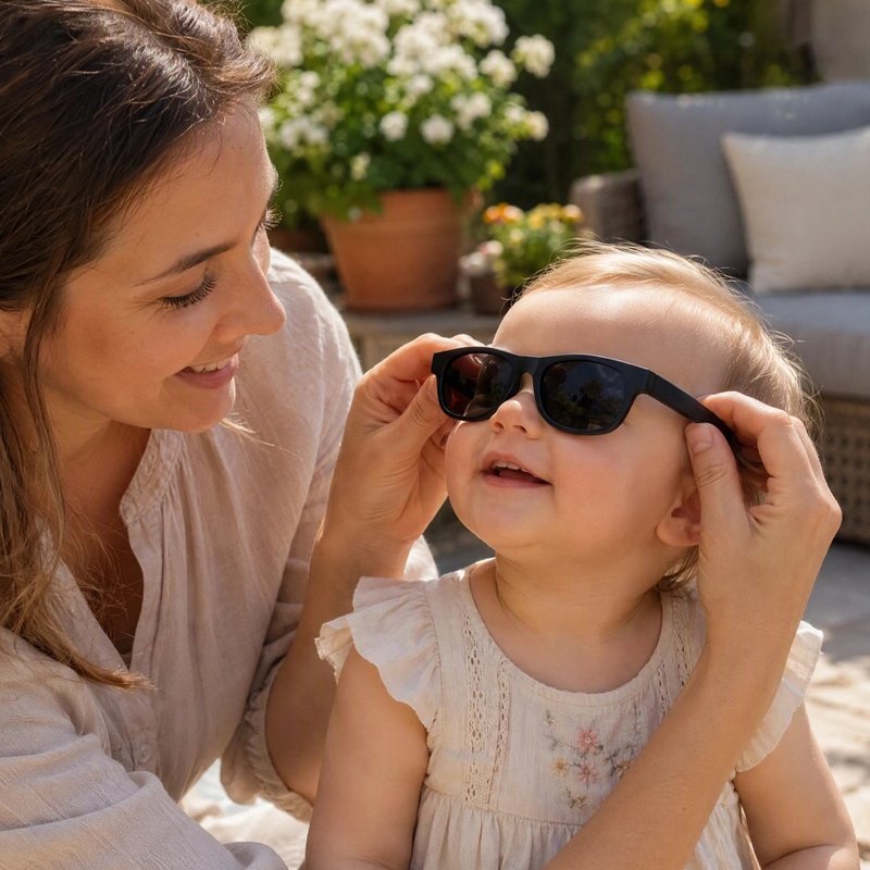 lunettes de soleil bebe souplex noire