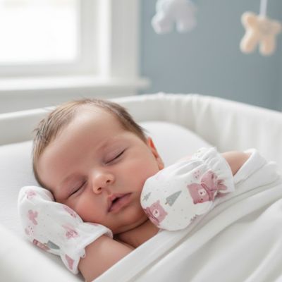 moufle bebe douceur ultra ourson rose