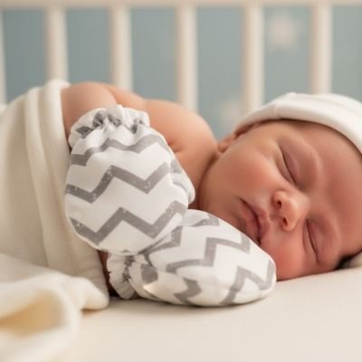 moufles bebe douce caresse gris
