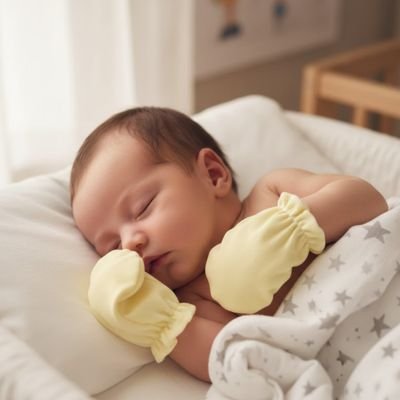 moufles pour bebe tendresse jaune