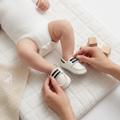 premier pas bebe chaussure découverte blanc