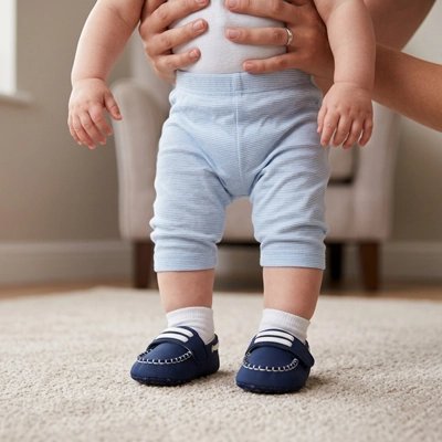 premier pas bebe chaussure découverte bleu
