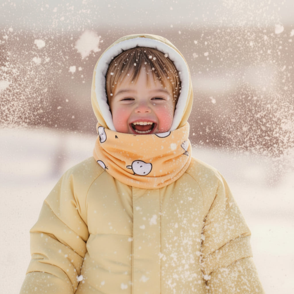 tour de cou enfant adorable jaune