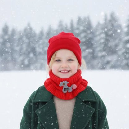 tour de cou enfant rigolo rouge