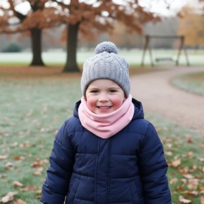 tour de cou enfant ultra-doux rose