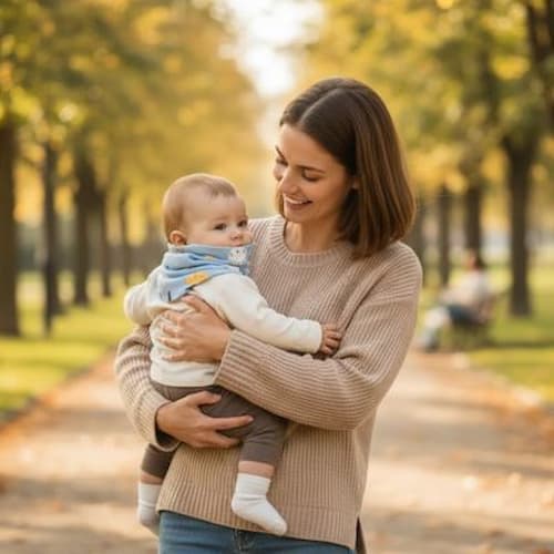 tour de cou pour bebe tout doux couleur bleu